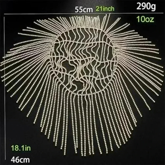 Stonefans Gatsby Rhinestone Cap Headpiece 1920s Silver Head Chain Flapper main image 6